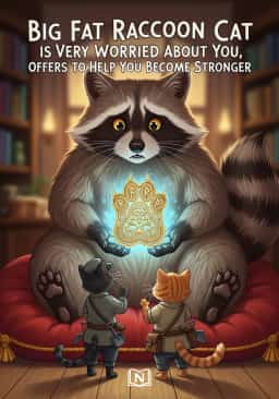 Big Fat Raccoon Cat is Very Worried About You, Offers to Help You Become Stronger novel cover
