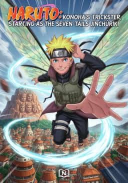 Naruto: Konoha’s Trickster, Starting as the Seven-Tails Jinchūriki novel cover